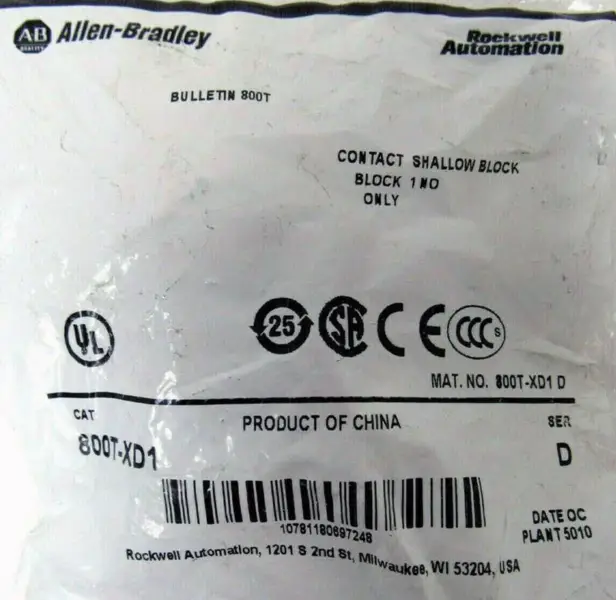 Allen-Bradley 800T-XD1