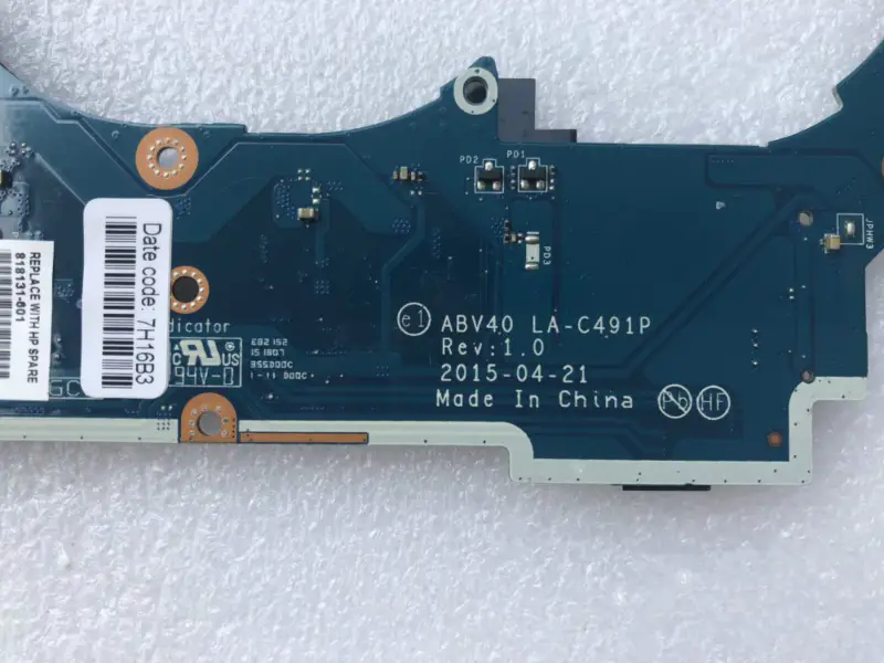 Základní deska HP 818131-001 818131-501 818131-601 LA-C491P i5-5200U