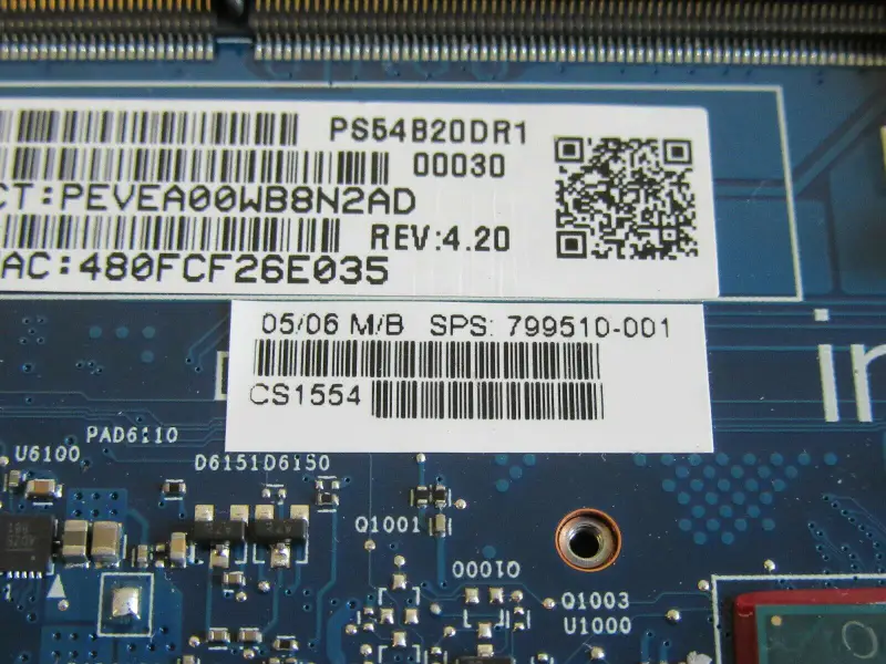 Základní deska HP 799510-001 799510-501 799510-601 I5-5200U