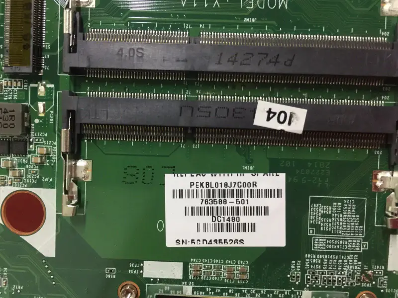 Základní deska HP 15-AK 832848-001 832848-501 832848-601 SR2FQ i7-6700HQ DAX1PDMB8E0