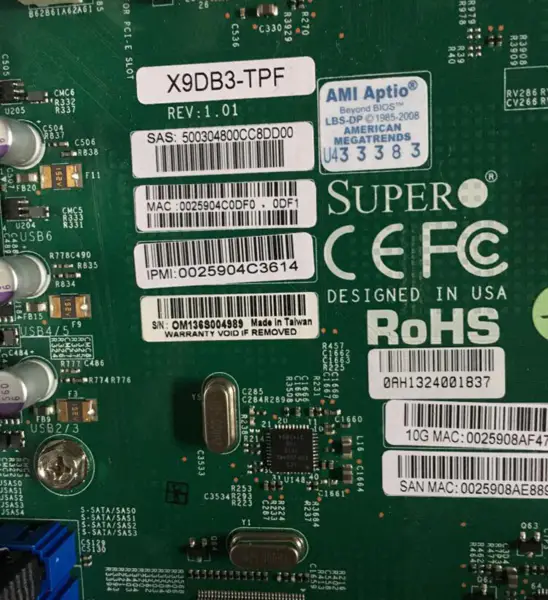 Serverová základní deska SuperMicro X9DB3-TPF LGA1356 E5-2400V2