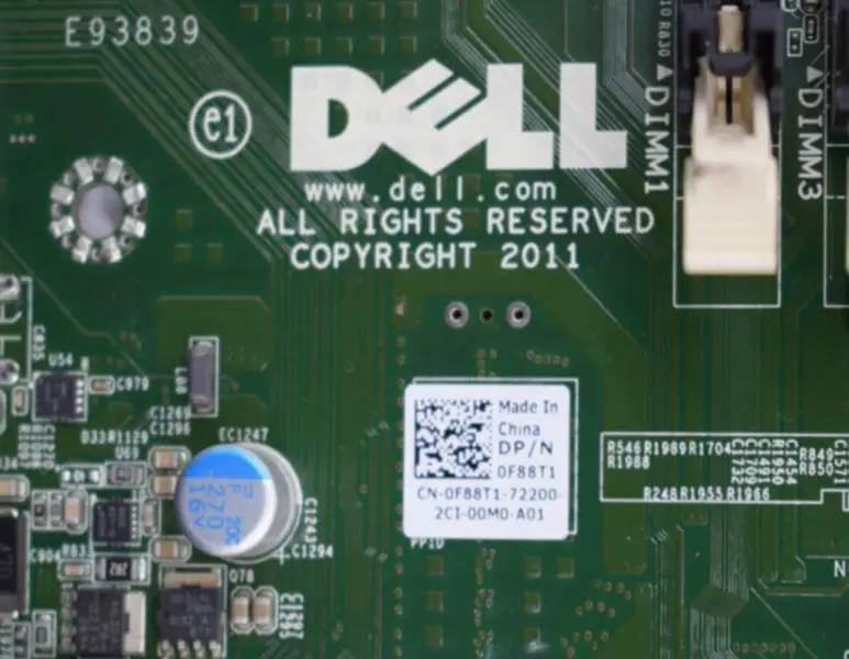 DELL 0F88T1 F88T1 CN-0F88T1 Serverová základní deska pro Precision T3600 LGA2011