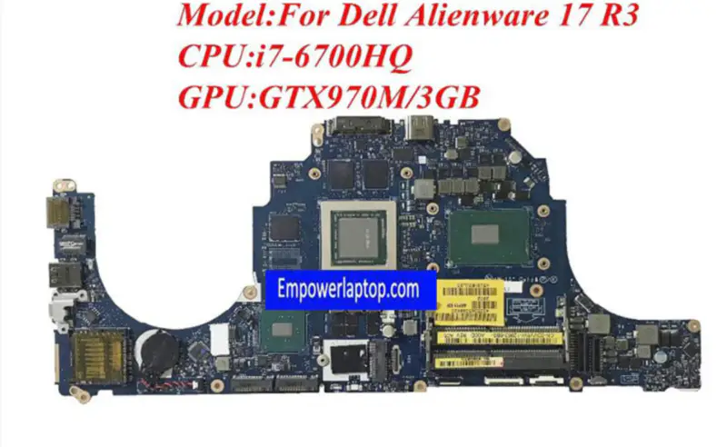 Dell Alienware 17 R3 LA-C912P základní deska CN-0DVV6W i7-6700HQ 2,6GHz GTX 970M 3GB