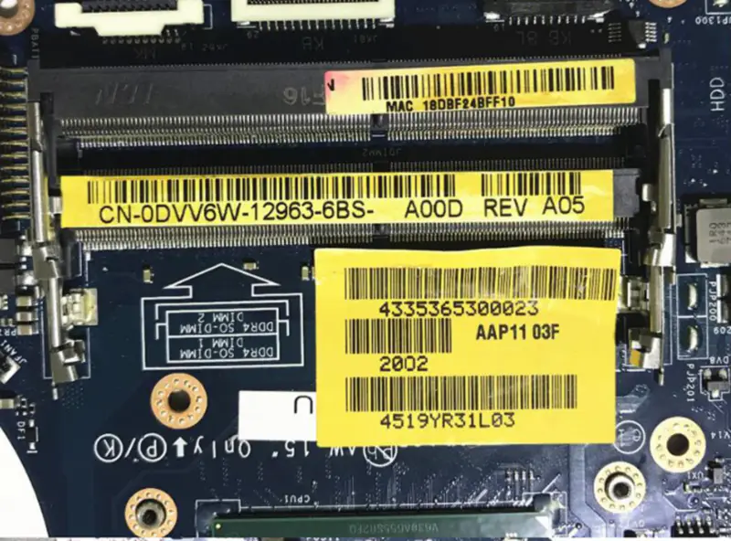 Dell Alienware 17 R3 LA-C912P základní deska CN-0DVV6W i7-6700HQ 2,6GHz GTX 970M 3GB