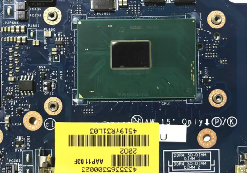 Dell Alienware 17 R3 LA-C912P základní deska CN-0DVV6W i7-6700HQ 2,6GHz GTX 970M 3GB