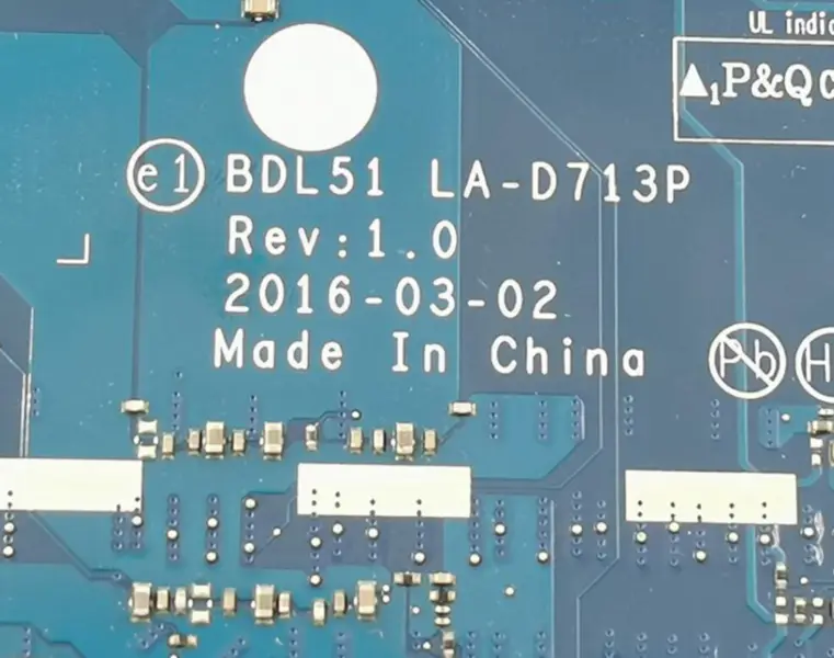 HP 15-BA 854958-001 854958-601 854958-501 BDL51 LA-D713P základní deska