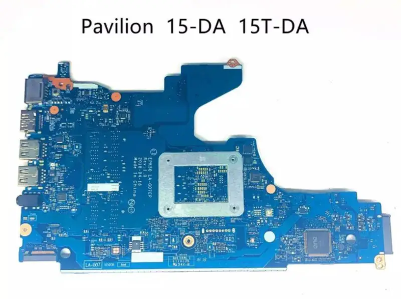 HP 15-DA L20369-001 EPK50 LA-G07DP LA-G07EP motherboard L20369-601 SR3LA I5-8250U