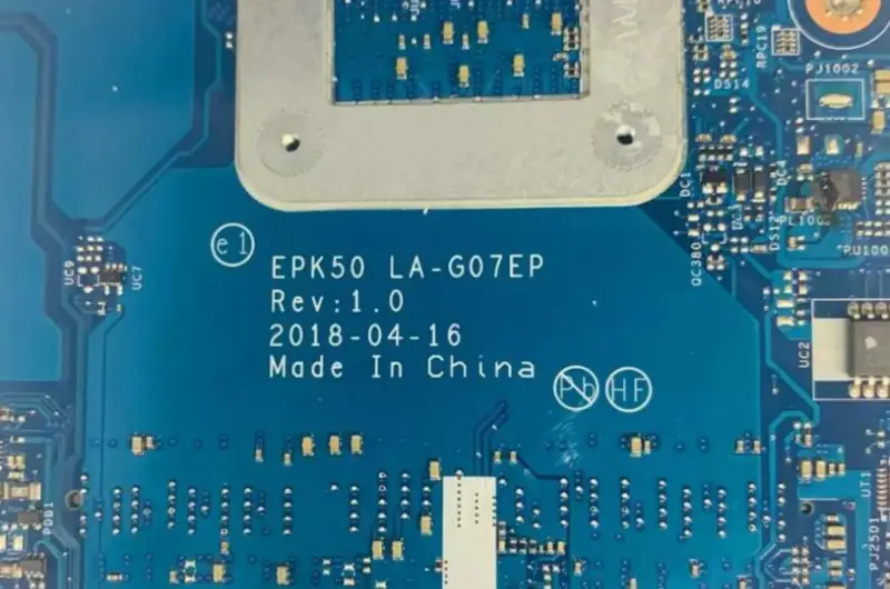 HP 15-DA L20369-001 EPK50 LA-G07DP LA-G07EP motherboard L20369-601 SR3LA I5-8250U