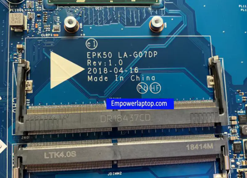 HP 15T-DA 15-DA L35239-601 L35239-501 L35239-001 LA-G07DP I3-7100U Základní deska pro notebooky