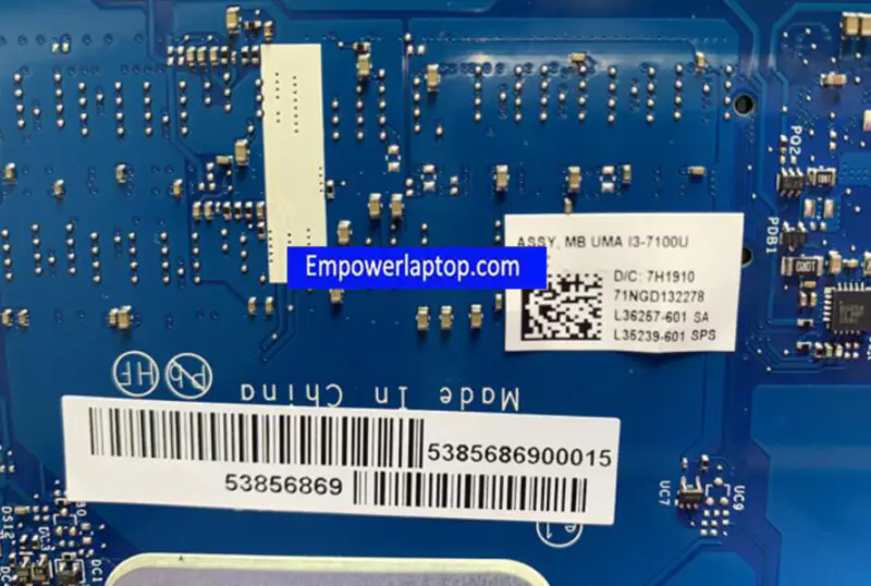 HP 15T-DA 15-DA L35239-601 L35239-501 L35239-001 LA-G07DP I3-7100U Základní deska pro notebooky