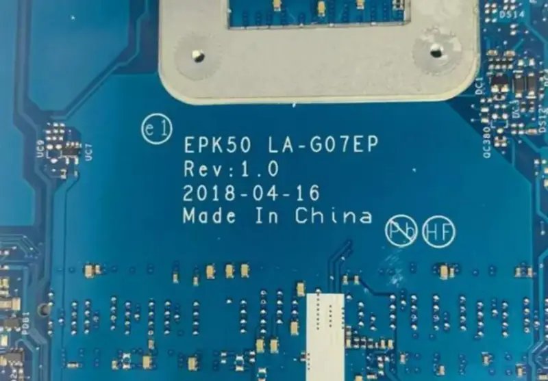 Základní deska HP Pavilion 15-DA LA-G07DP LA-G07EP L20374-001 L20374-601 SR3W0 i3-8130U DDR4