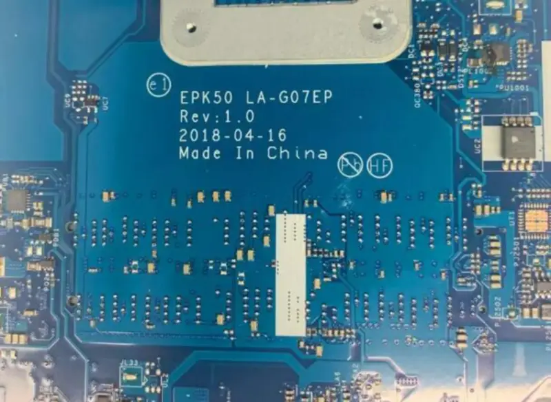 HP 15-DA 15-DA0076nr L20373-601/ L49974-601 EPK50 LA-G07EP se základní deskou pro notebooky SR3LD I3-7020U DDR4