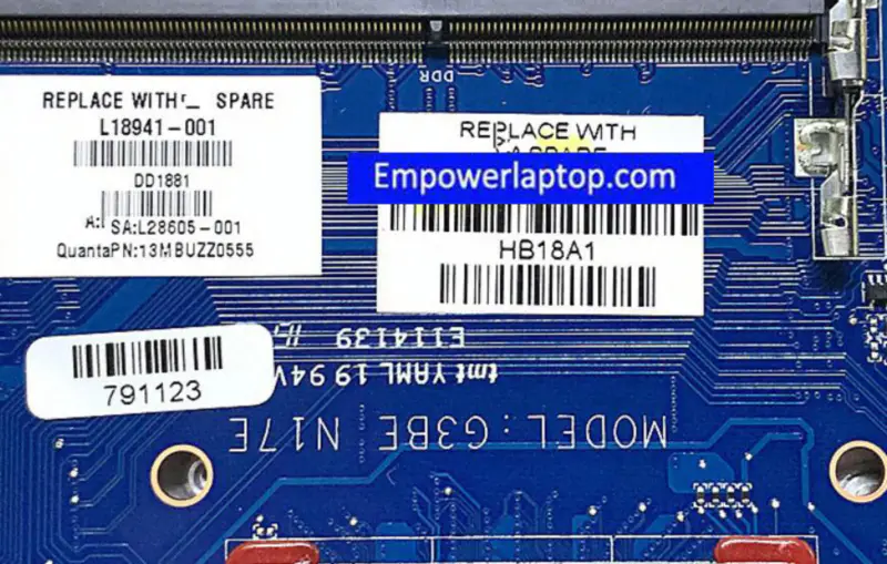 HP OMEN 17-AN 17T-AN L18941-001 L18941-501 L18941-601 DAG3BBMBCG0 základní deska 1060 3GB i7-8750H