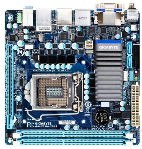 Základní deska Gigabyte GA-H61N-USB3 H61N-USB3 H61 LGA1155 DDR3