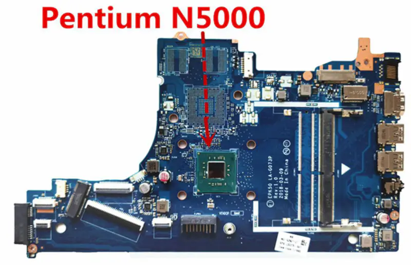 HP 15T-DA 15-DA EPK50 LA-G073P L20372-601 N4000/ L20375-601 N5000 Základní deska pro notebooky N4000 CPU