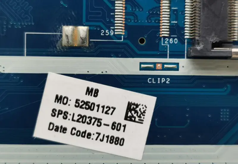 HP 15T-DA 15-DA EPK50 LA-G073P L20372-601 N4000/ L20375-601 N5000 Základní deska pro notebooky N4000 CPU