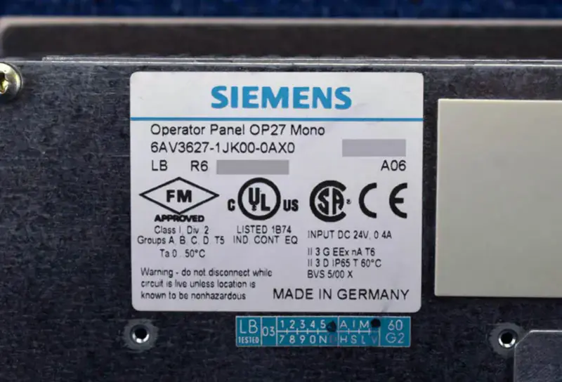 Siemens 6AV3627-1JK00-0AX0