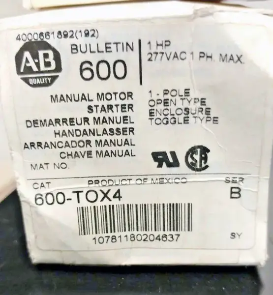 Allen-Bradley 600TOX4