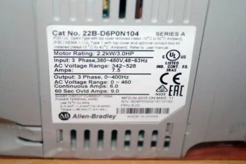 Allen-Bradley 22B-D6P0N104