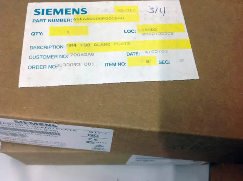 Siemens 6SE6400-0GP00-0BA0