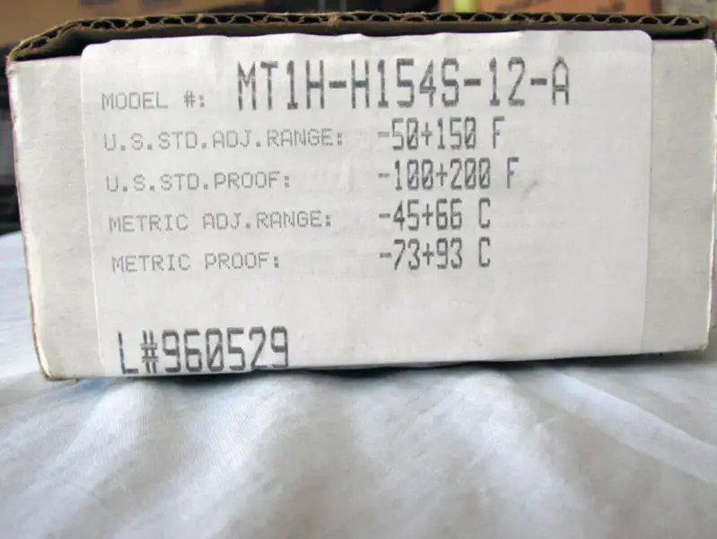 Barksdale MT1H-H154S-12-A