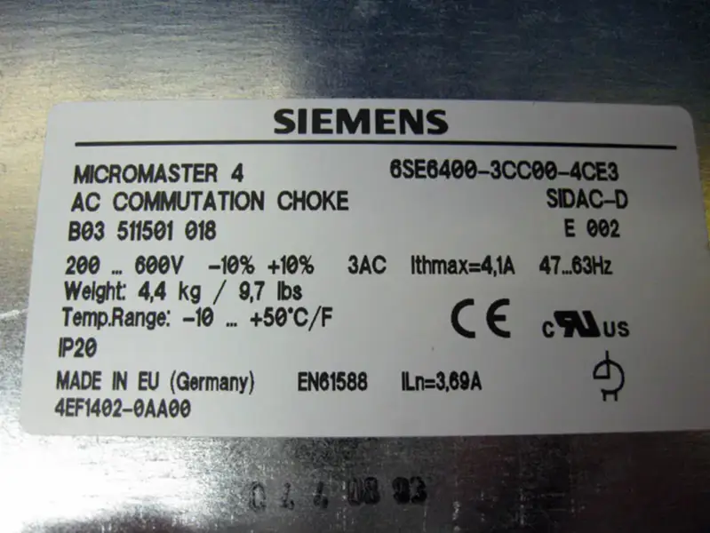 Siemens 6SE6400-3CC00-4CE3