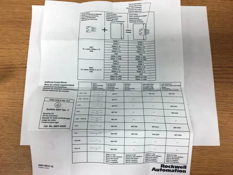 Allen-Bradley 800H-CRA22A