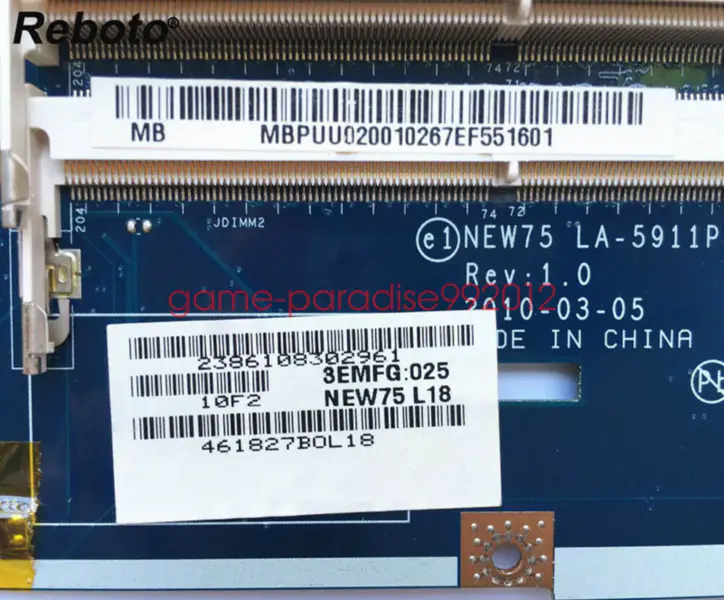 Základní deska Acer LA-5911P5551