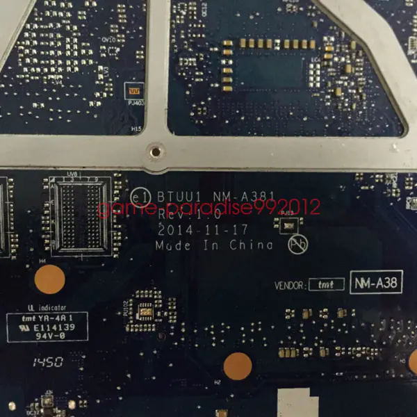 Základní deska Lenovo NM-A381YOGA3-14