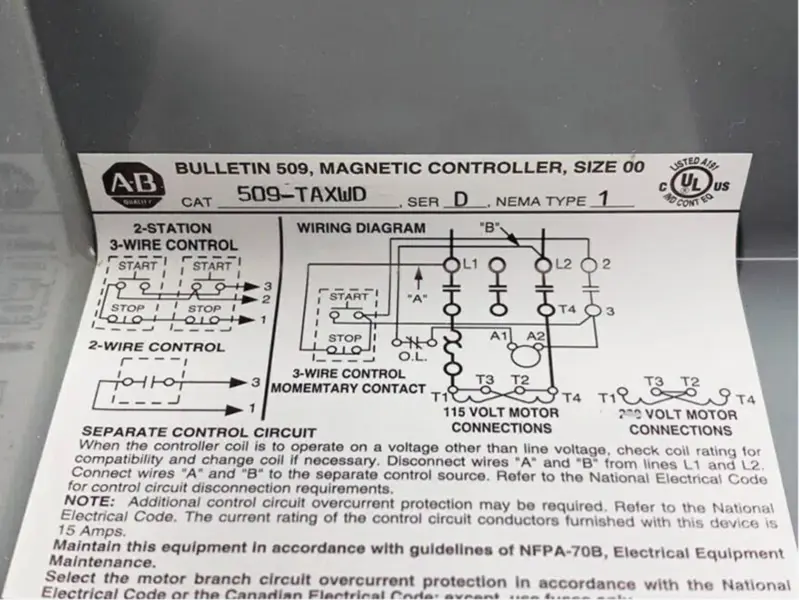Allen-Bradley 509-TAXWD