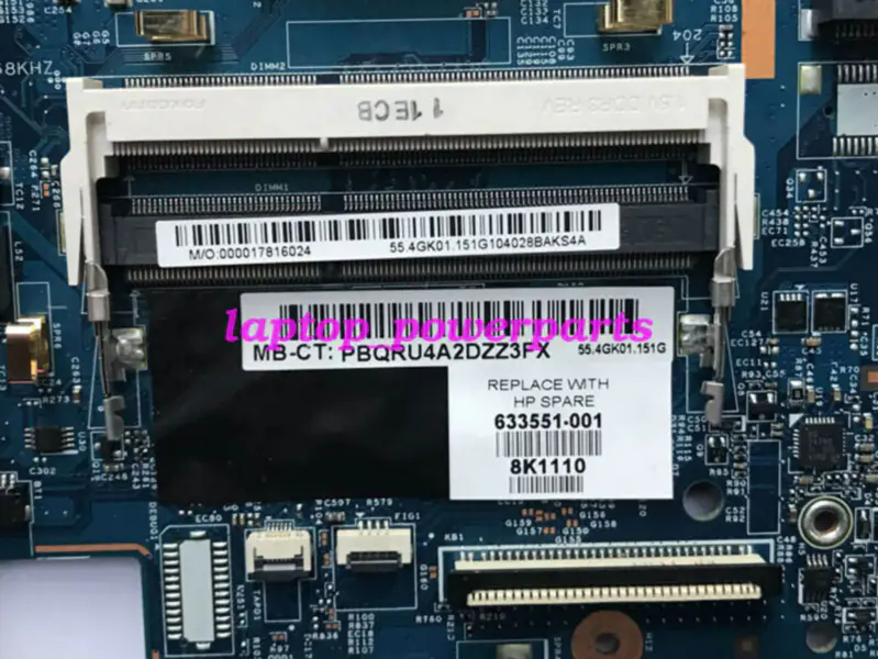 HP 633551-001 48.4GK06.041 633551-001 Základní deska ATX