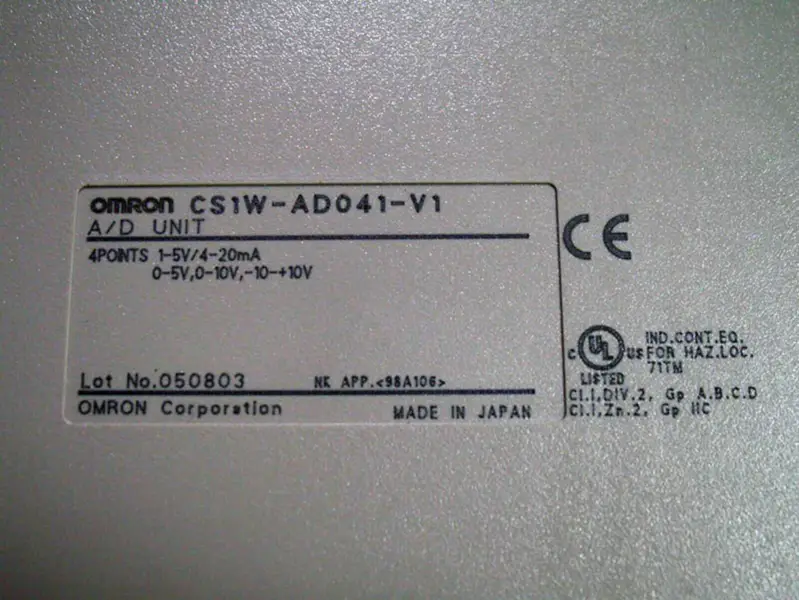 OMRON CS1W-AD041-V1