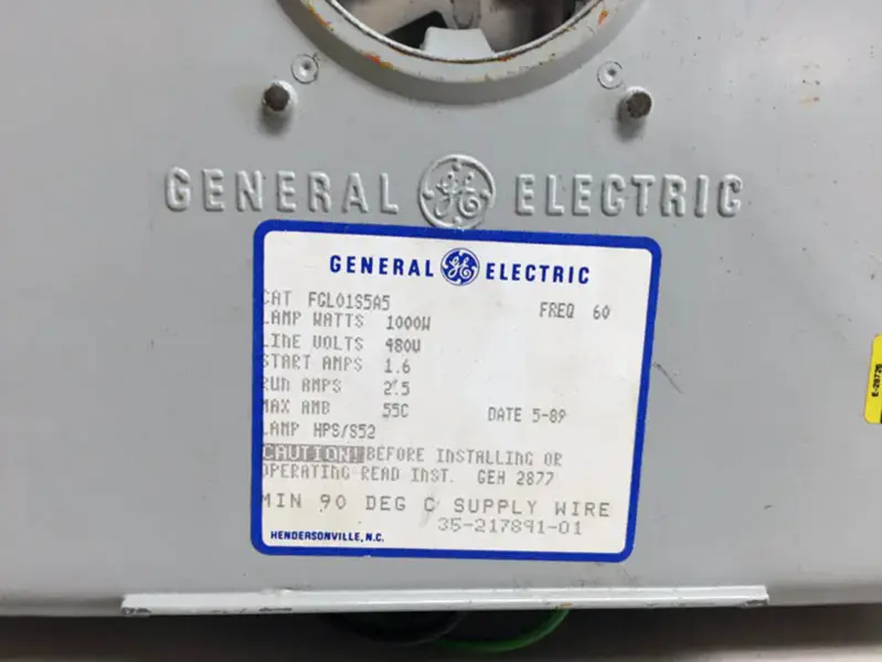 GENERAL ELECTRIC FGL01S5A5