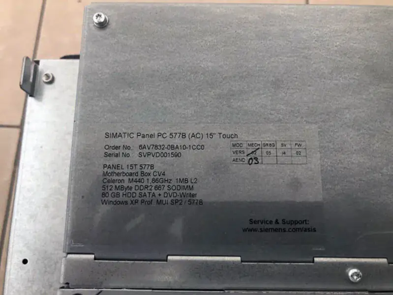 Siemens 6AV7832-0BA10-1CC0