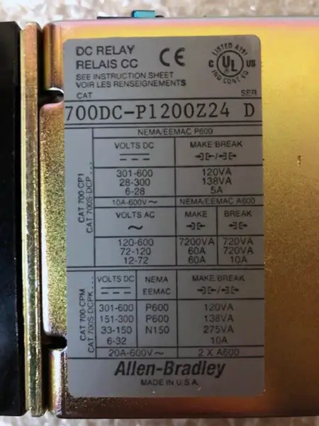 Allen-Bradley 700DCP1200Z24