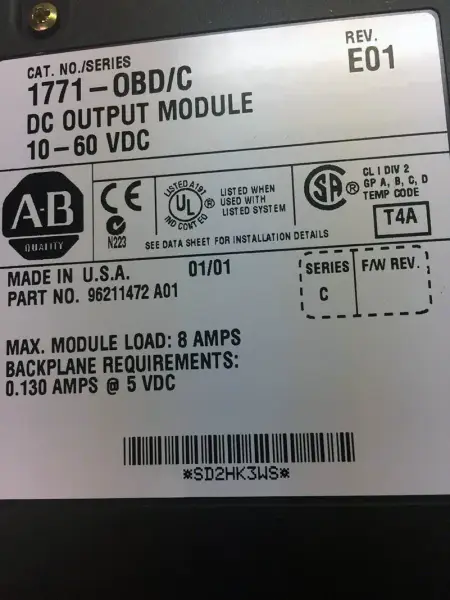 Allen-Bradley 1771-OBD/C