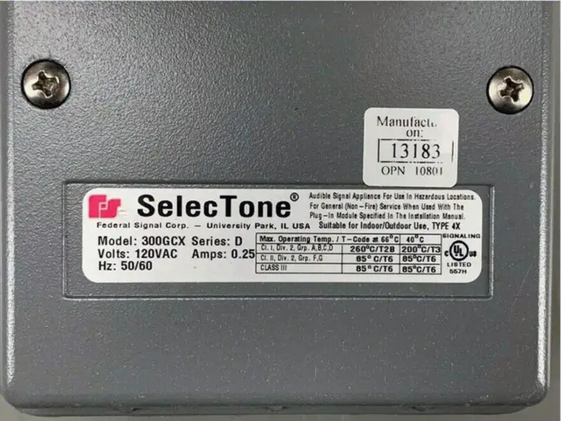 Federal Signal 300GCX-120