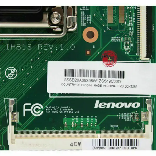 Základní deska Lenovo PIH81FIH81S