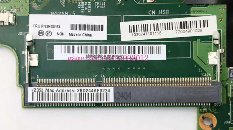 Základní deska Lenovo 04X5154