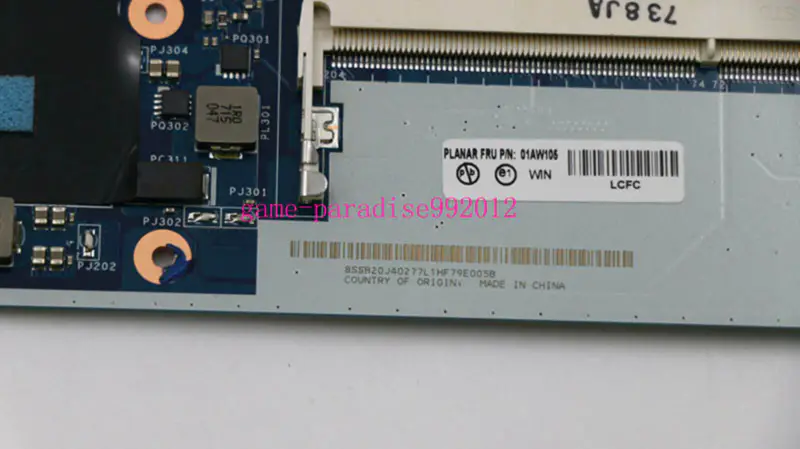 Základní deska Lenovo 01AW105