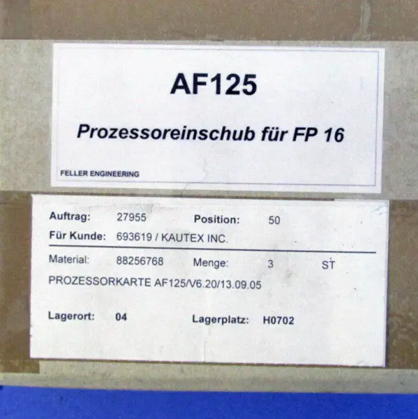 FELLER ENGINEERING AF125