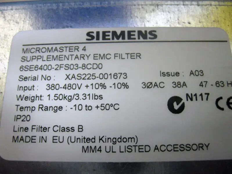 Siemens 6SE6400-2FS03-8CD0