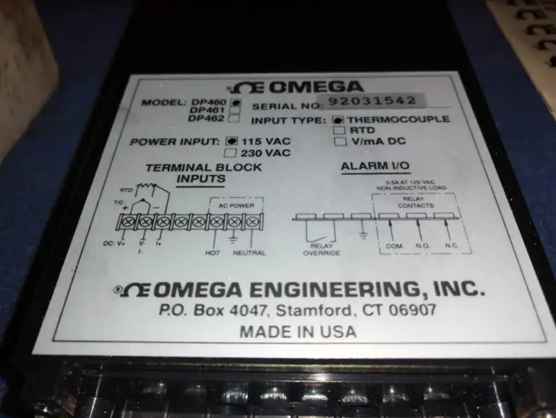 OMEGA ENGINEERING DP460-T