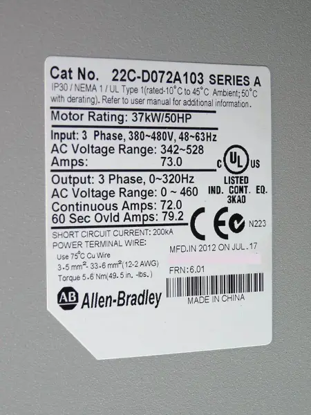 Allen-Bradley 22C-D072A103