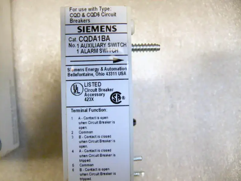 Siemens CQDA1BA
