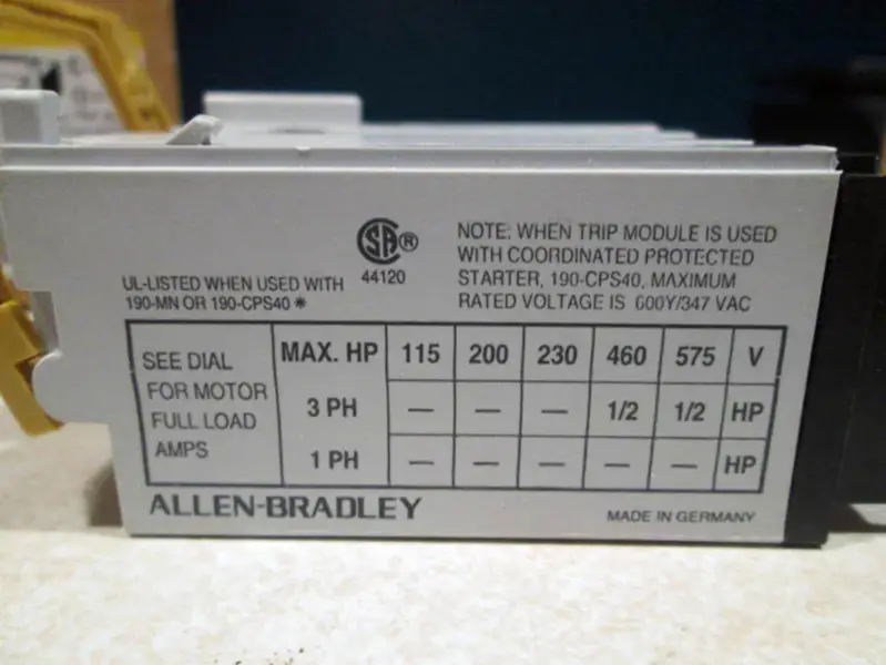 Allen-Bradley 190-P010