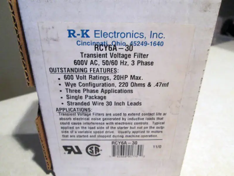 R-K ELECTRONICS INC RCY6A-30