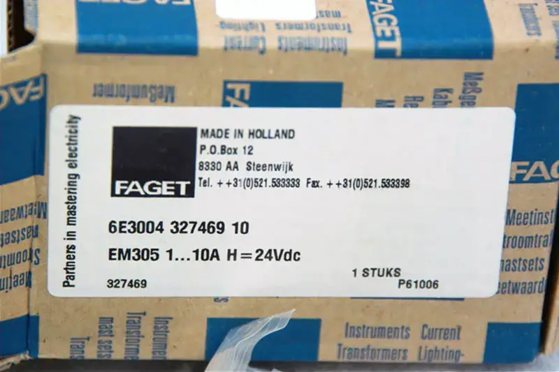 RELÉ FAGET IT-LINE EM305 6E3004 NOVÉ V KRABICI NIB EM305