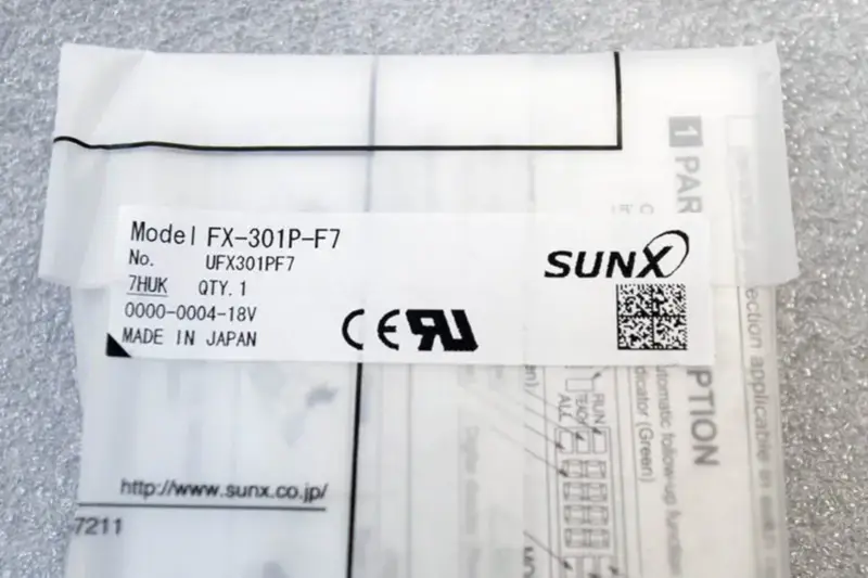 SUNX FX-301P-F7 SENZOR NOVÝ FX-301P-F7