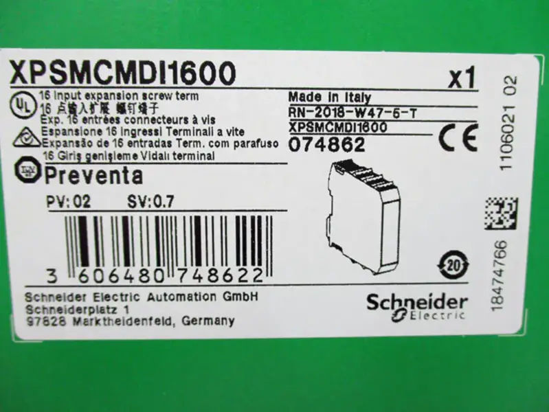 Schneider XPSMCMDI1600